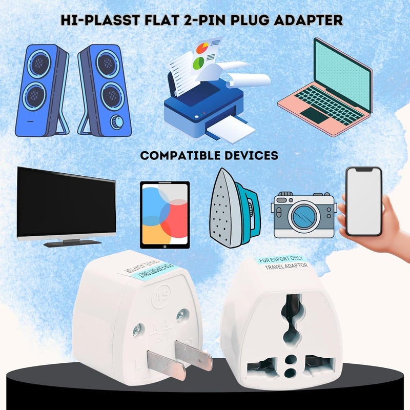 5pcs TypeA US Converter Plug India to Canada Converter Plug Universal Travel Adapter for USA Canada Mexico Brazil Philippines Cuba Thailand Taiwan Japan Panama etc - Image 4