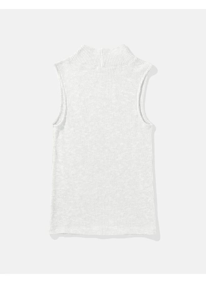 امريكان ايجل AE Ribbed Mock Neck Tank Top