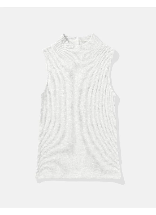 امريكان ايجل AE Ribbed Mock Neck Tank Top