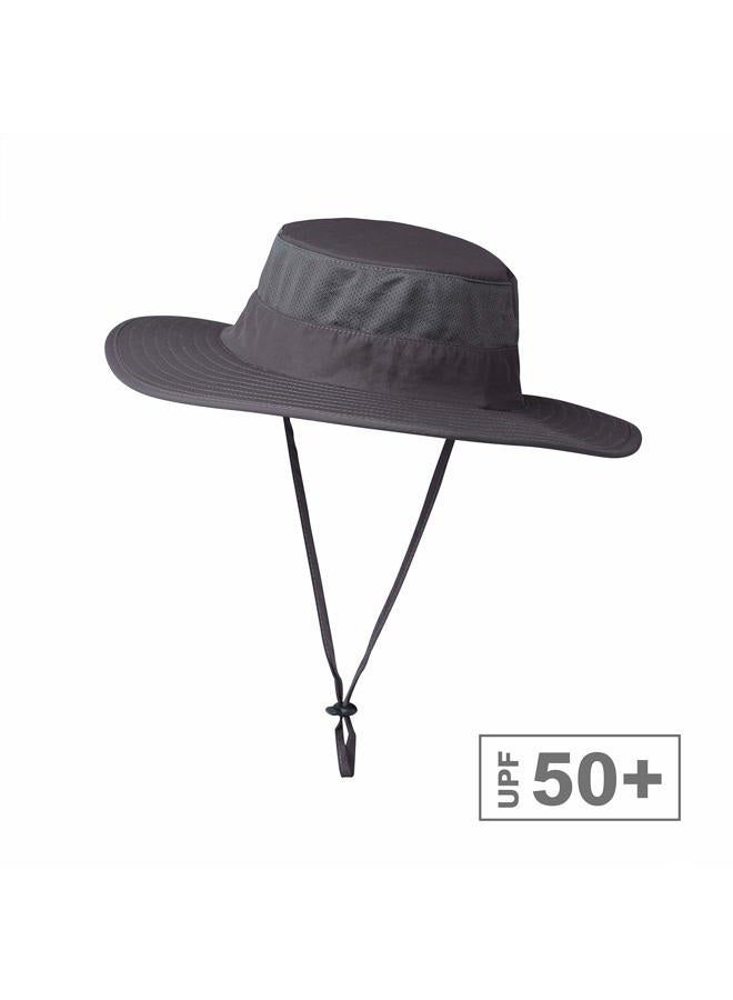 KOOLSOLY (Dark Gray) - KOOLSOLY Outdoor Sun Cap for Men Women,Fishing Hat UPF 50+ UV Sun Protection with Removable Neck Flap, Face Cover Mask & Windproof Strip, Sun Hat for Outdoor Sports & Travel - Image 2