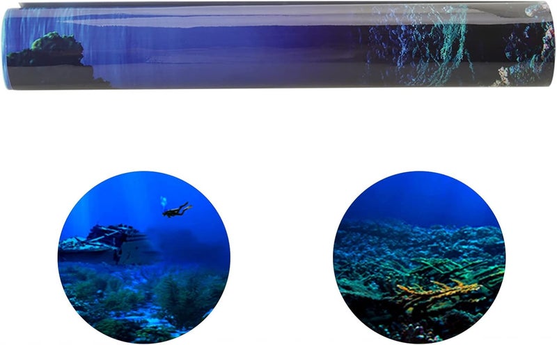 ZJchao Aquarium Background, Aquarium Background Aquarium Background Aquarium Background with Aquarium Background for Aquarium Background (122 * 46cm) - Image 4