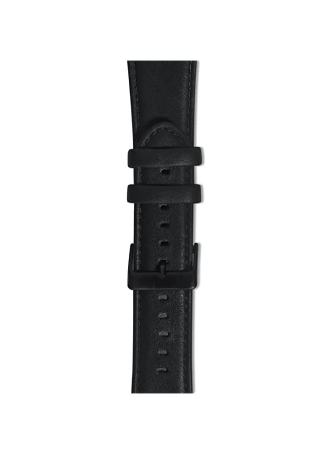 Band For Apple Watch Series 8 | 7 41mm | SE 2 | 6 | SE | 5 | 4 40mm | 3 | 2 | 1 38mm Oil Wax Genuine Leather Strap Watch Band Black - Image 2