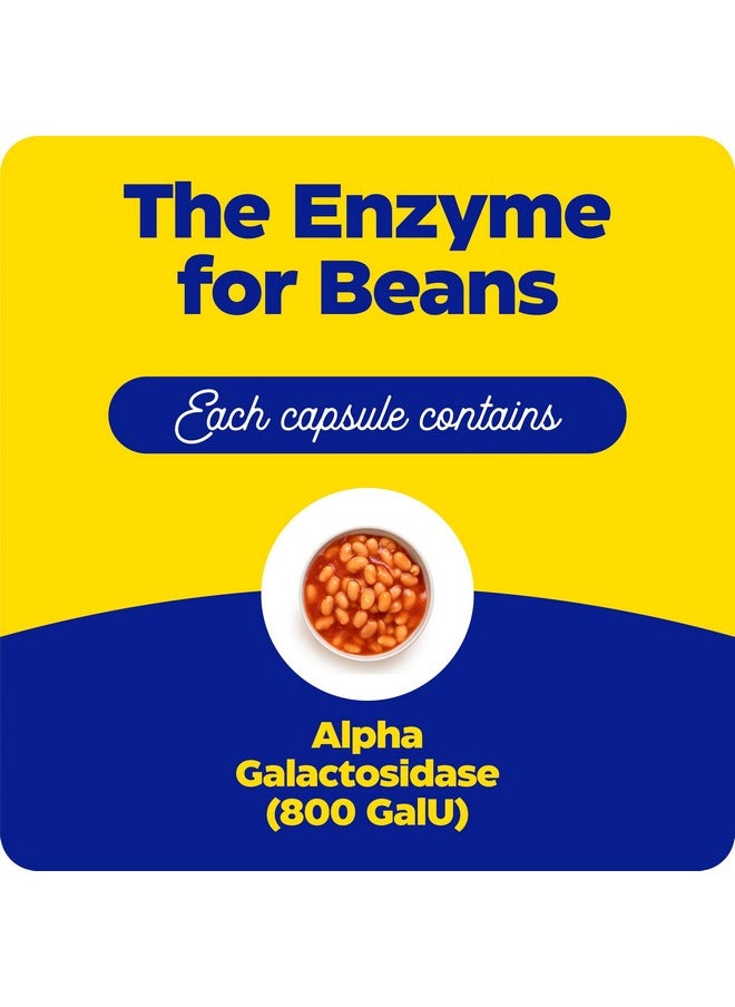 ENZYMEDICA - Enzymedica, Bean Assist, Fast-Acting Digestive Enzymes for Gas and Bloating, 30 Capsules - Image 1