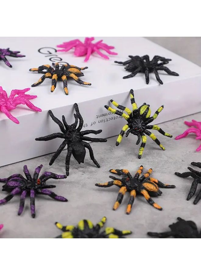 Model A04 Realistic Plastic Black Pink Orange Spider Decorations for Halloween Party Haunted House - Image 2