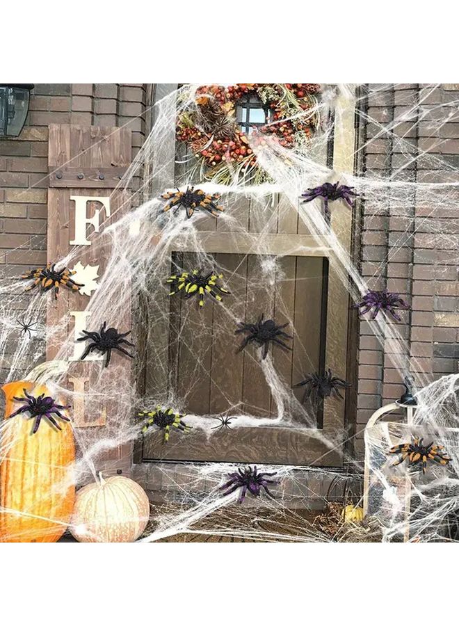 Model A04 Realistic Plastic Black Pink Orange Spider Decorations for Halloween Party Haunted House - Image 5