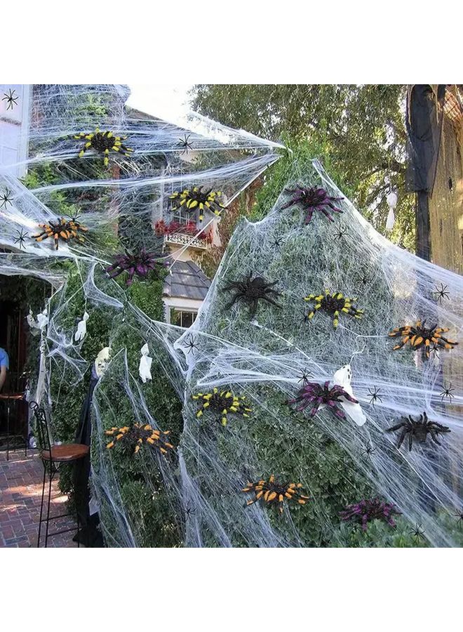 Model A04 Realistic Plastic Black Pink Orange Spider Decorations for Halloween Party Haunted House - Image 4
