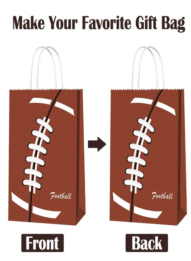 BQC 16pcs Football Goodie Bags for Boys - Handle Football Paper Bags for Kids Birthday Party Supplies - Image 5