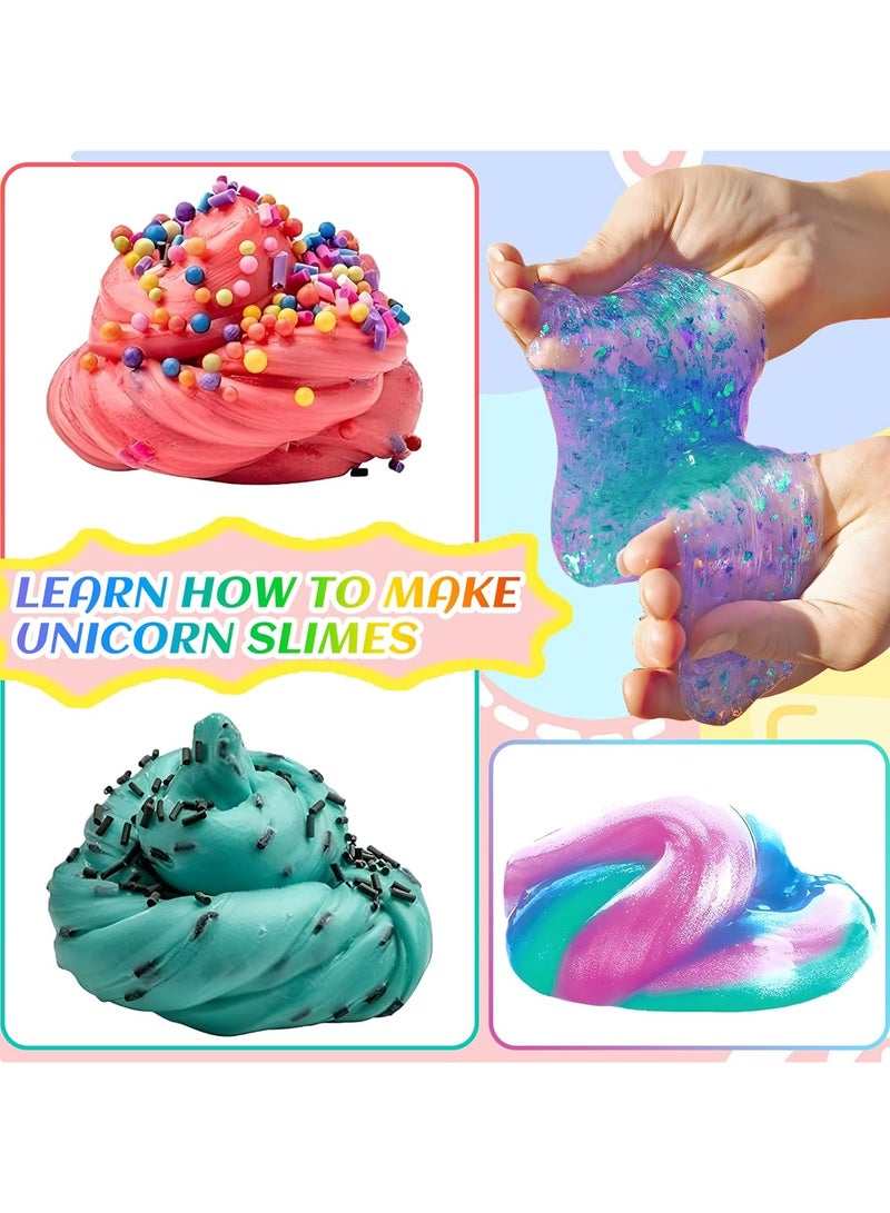 FLYHSO DIY Slime Kit for Kids-Non-Sticky Soft Scented to Make Cloud Slime Foam Slime Butter Slime Unicorn Slime Candy Slime with Charms Stress Relief Party Favors Great Gift Idea - Image 5