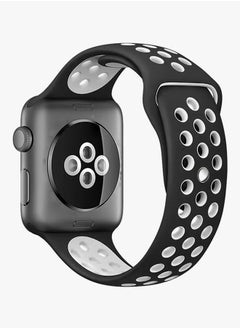 TWEGGON Apple Watchband 46mm/45mm/44mm/49mm Dot Apple Watch Strap for Apple Watch All Series Black/White  - Image 2
