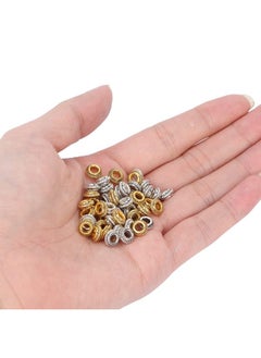 Brrnoo 50Pcs Dreadlock Loc Decoration Hair Accesorieshair Loc Wire Wrapped Adornment For Dreadlock Hair Jewelry For Women Men Braids Accessories  - Image 2