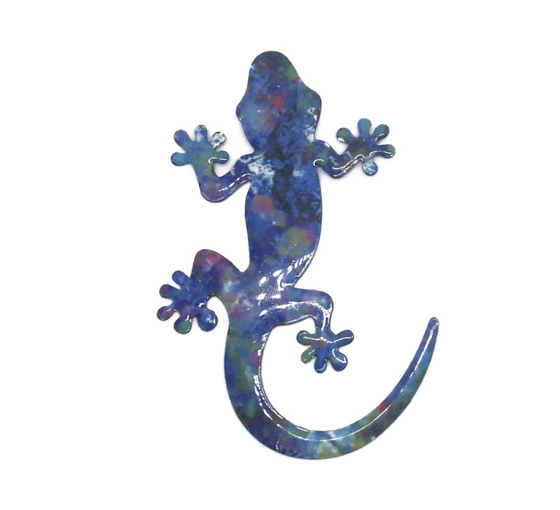 Sonoran Souvenirs Sonoran Souvenirs Blue Gecko Screen Magnets  Heavy Duty Sliding Screen Door  Window Screen Magnets Set of 2 Matching Magnets Home Decor for Curtains  Screens Gloss 4H x 275W IndoorOutdoor 