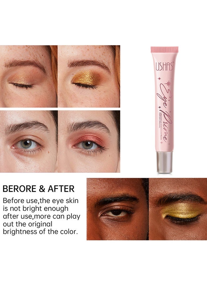 Ushas Eye Primer, Can Make The Skin Color Of Eyelid More Even, Increase The Saturation Of Eye Shadow, And Make The Eye Makeup More Lasting, Suitable For Makeup Use #01 - Image 4