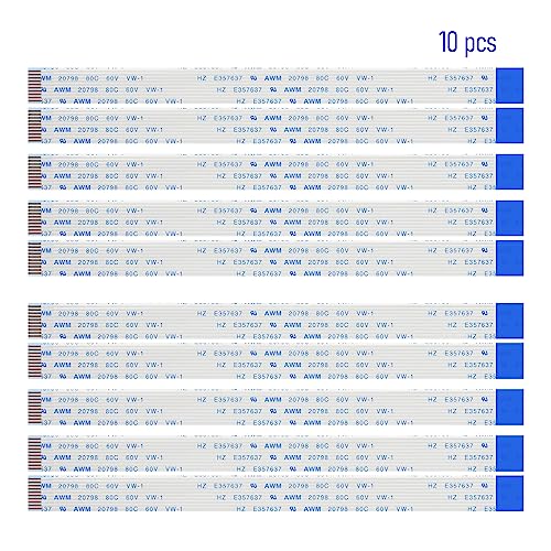 FOCMKEAS 20PCS 8 Pin Flexible Flat Cable, 0.5mm Pitch 150mm FPC FFC Flexible Flat Ribbon Cable for LCD TV DVD Player 3D Printer Laptop(B Type) - Image 3