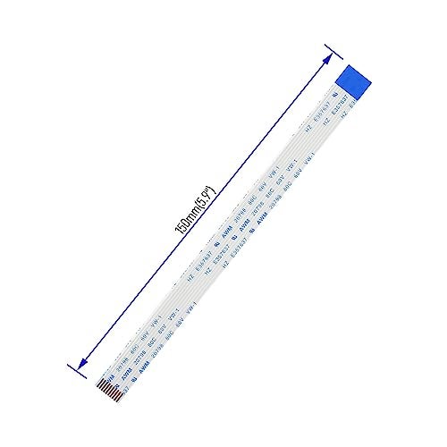 FOCMKEAS 20PCS 8 Pin Flexible Flat Cable, 0.5mm Pitch 150mm FPC FFC Flexible Flat Ribbon Cable for LCD TV DVD Player 3D Printer Laptop(B Type) - Image 5