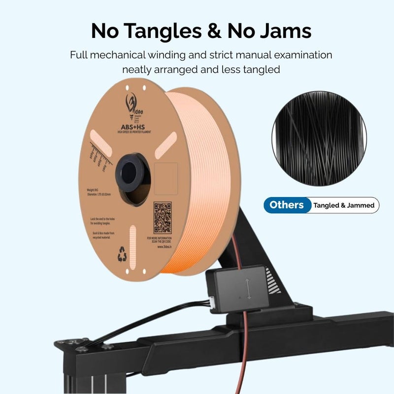 3idea ABS+ HS Premium High Speed 3D Printing Filament, Beige 1.75mm, Net Weight-1kg - Image 3