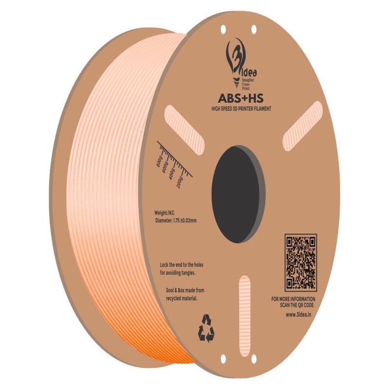 3idea ABS+ HS Premium High Speed 3D Printing Filament, Beige 1.75mm, Net Weight-1kg - Image 1