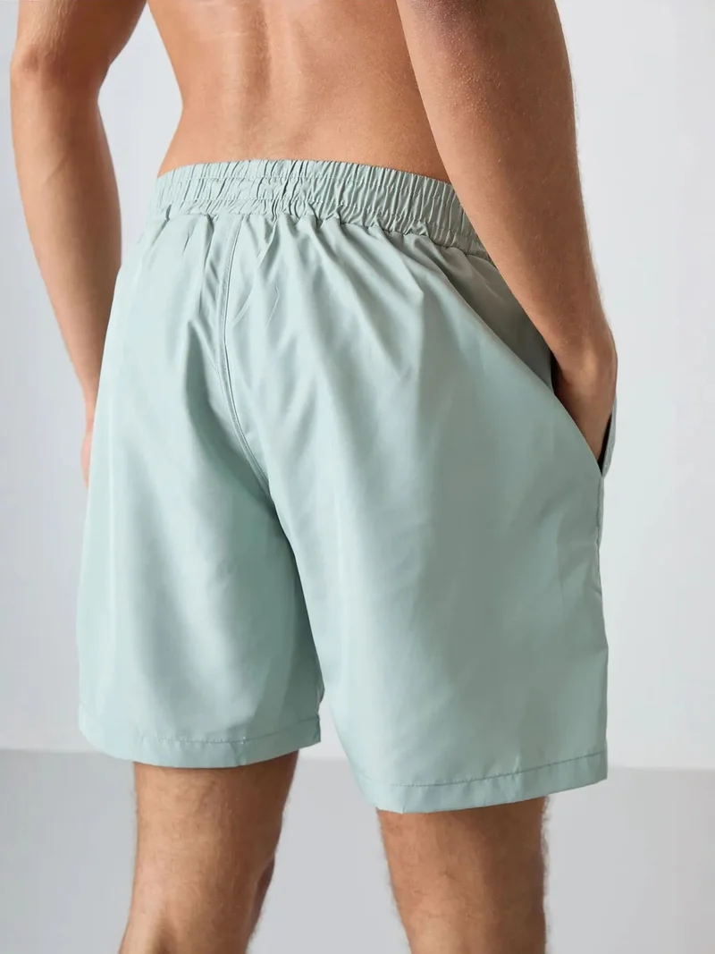 Tommylife Sage Green TOMMY Men's Pull-On One-Piece Shorts Set for Men | Best Price UAE