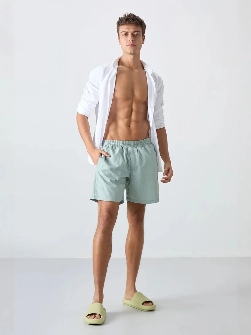 Tommylife Sage Green TOMMY Men's Pull-On One-Piece Shorts Set for Men | Best Price UAE