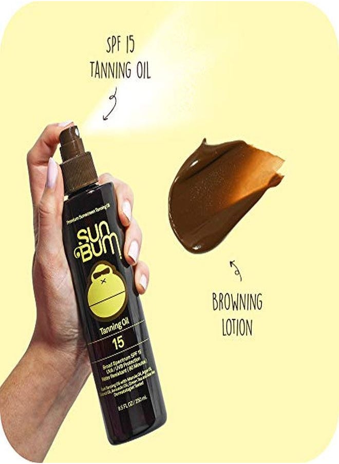 Sun Bum - Sun  Browning Lotion And Spf 15 Tanning Oil Vegan And Reef Friendly (Octinoxate & Oxybenzone Free) Sun Tanning Cream And Oil With Aloe Vera - Image 1
