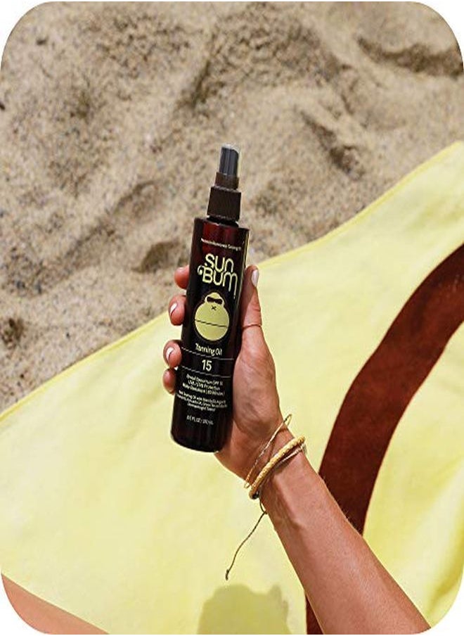 Sun Bum - Sun  Browning Lotion And Spf 15 Tanning Oil Vegan And Reef Friendly (Octinoxate & Oxybenzone Free) Sun Tanning Cream And Oil With Aloe Vera - Image 1