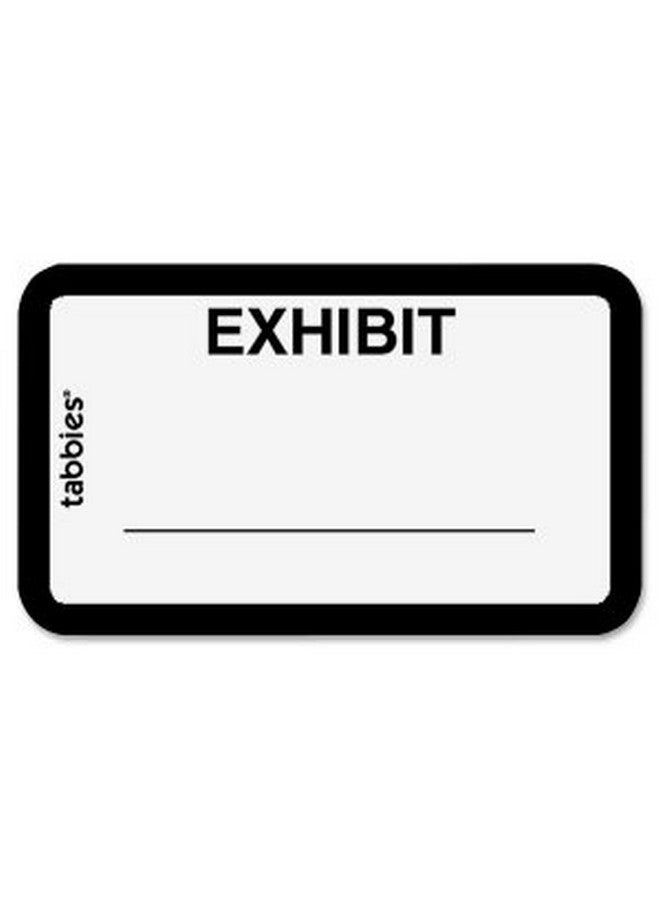 58092 Legal Exhibit Labels, "Exhibit",1-5/8-Inch X1-Inch, 252/Pk,White