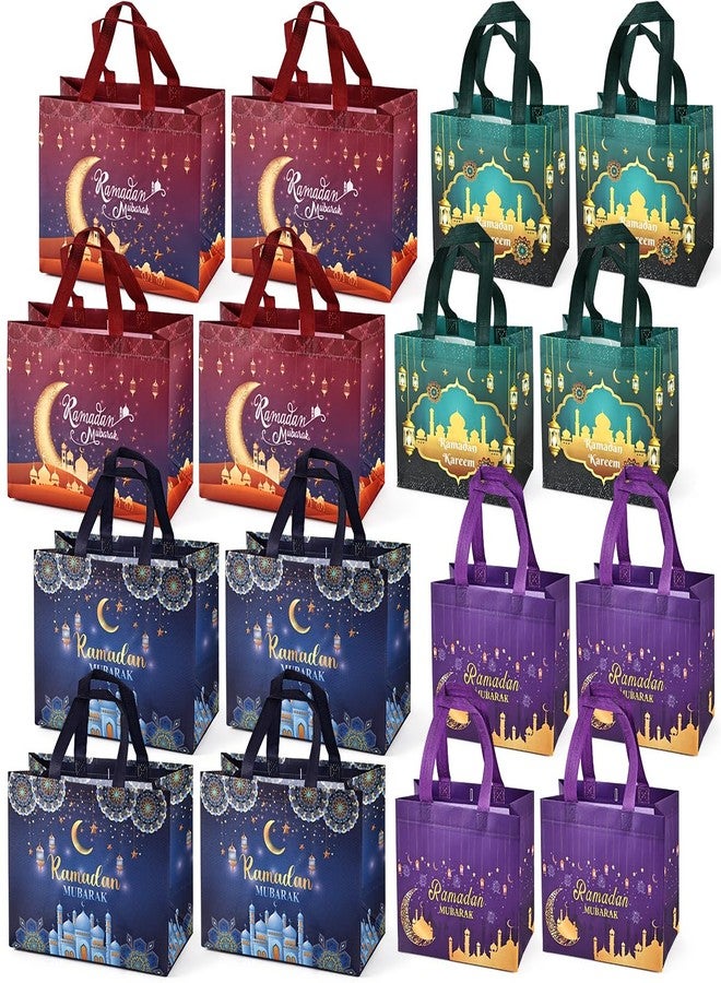 Aviski 16PCS Ramadan Mubarak Reusable Gift Bags - Assorted Sizes, Multifunctional Non-Woven Party Bags for Gifts Wrapping - Image 1