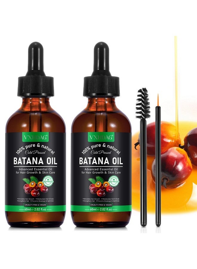 VXHDAG Batana Oil - Pure & Natural Hair Growth Oil from Honduras, Eliminates Split Ends, Enhances Radiance for All Hair & Skin Types, 4.04 fl oz (pack of 2) - Image 1