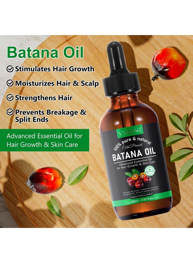 VXHDAG Batana Oil - Pure & Natural Hair Growth Oil from Honduras, Eliminates Split Ends, Enhances Radiance for All Hair & Skin Types, 4.04 fl oz (pack of 2) - Image 3