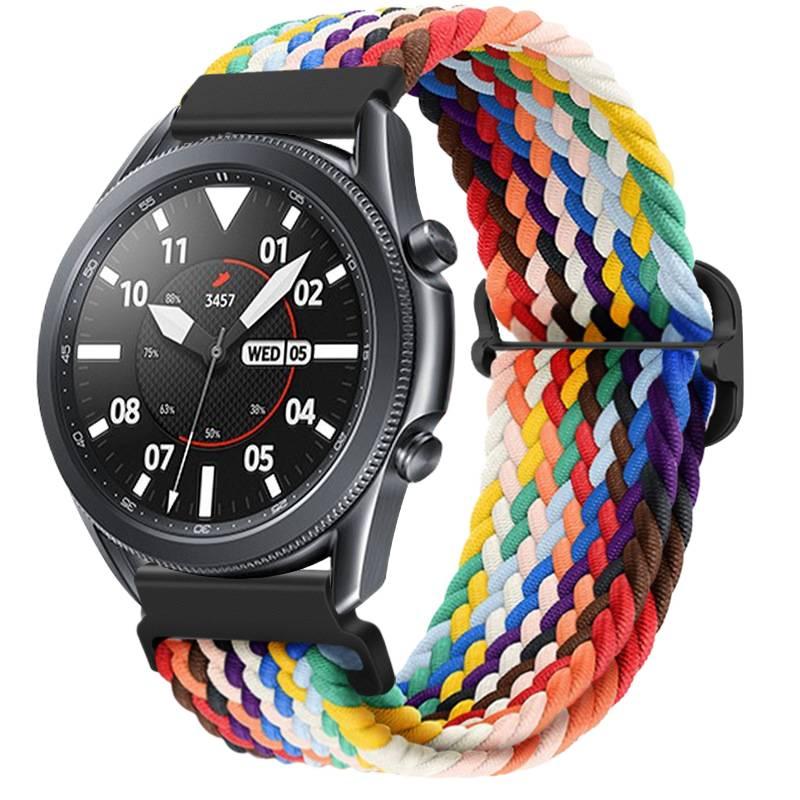 سوار ساعة ذكية سوار نايلون حلقي متوافق مع Samsung Galaxy Watch 7 بملاءمة قابلة للتعديل وحزام بديل للاستخدام اليومي باللون 02# قابل للتعديل للاستخدام الشخصي للعائلة للحمل اليومي - Image 1