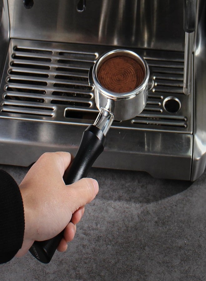 DIBTSA حامل فلتر DIBTSA بدون قاعدة بقطر 58 مم متوافق مع Nuova Simonelli، يتضمن سلة فلتر من الفولاذ المقاوم للصدأ 304 وشبكة ترشيح، ومقبض من الألومنيوم المؤكسد، أسود - Image 4