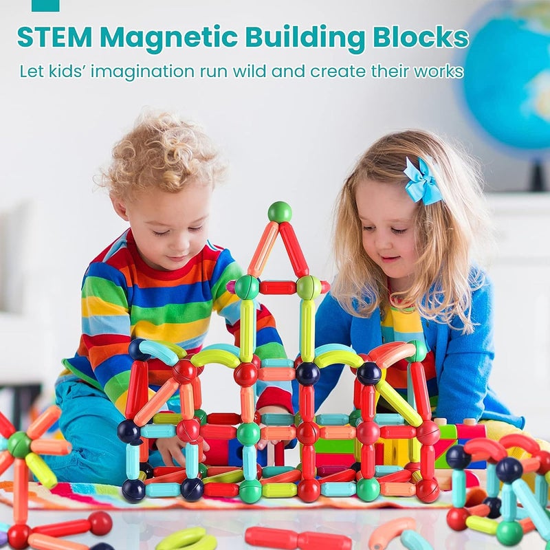 Large Strong Magnetic Stick Building Blocks Children'S Early Education Variety Assembling Magnetic Sheet Magnetic Assembling Building Blocks Toys - Image 4