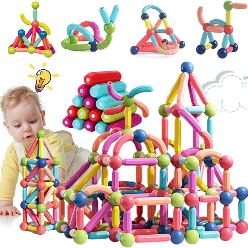 Large Strong Magnetic Stick Building Blocks Children'S Early Education Variety Assembling Magnetic Sheet Magnetic Assembling Building Blocks Toys - Image 2