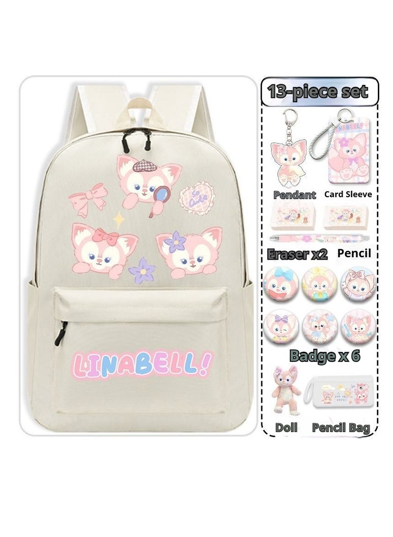 general 14-Piece Cartoon Lina Bell Backpack Set - Image 1