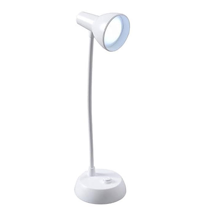 BalisayoMini Stand Light Flexible Gooseneck Lamp Reading LampStudy LampWork Lamp etc ColourWhite - Image 1