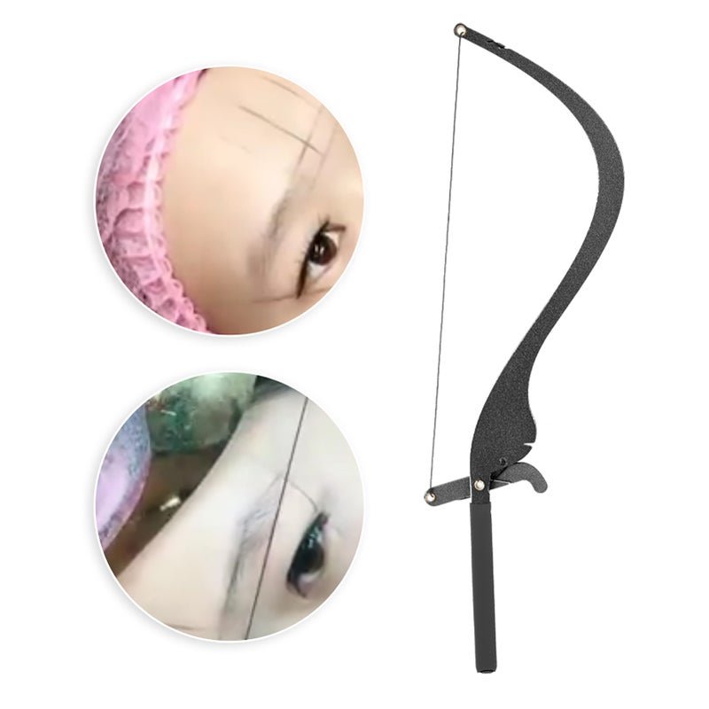 Eyebrow Tattoo Line Mark Ruler Microblading Eyebrow Positioning Line Sponge Measure Tool SetBlack - Image 5