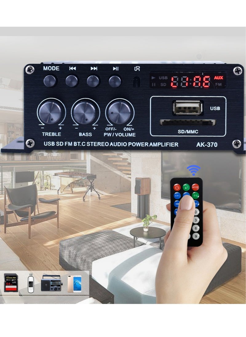 Generic - مضخم صوتي صغير محمول لمكبر الصوت Amplifier للسيارة والمنزل - Image 1
