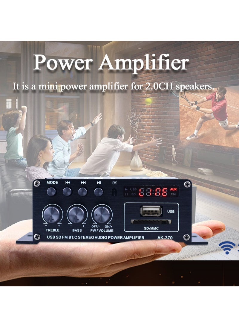 Generic مضخم صوتي صغير محمول لمكبر الصوت Amplifier للسيارة والمنزل  - Image 5