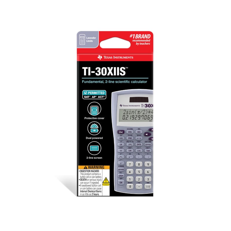 TEXAS INSTRUMENTS TI-30XIIS Scientific Calculator, Lavender Limits - Image 2
