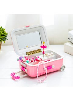 Hediyesahibi Suitcase Designed Ballerina Music and Jewelry Box  - Image 4