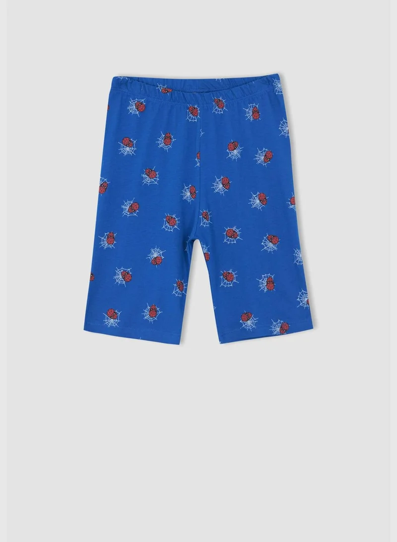 DeFacto Regular Fit Short Sleeve Spiderman Print Pyjama Set