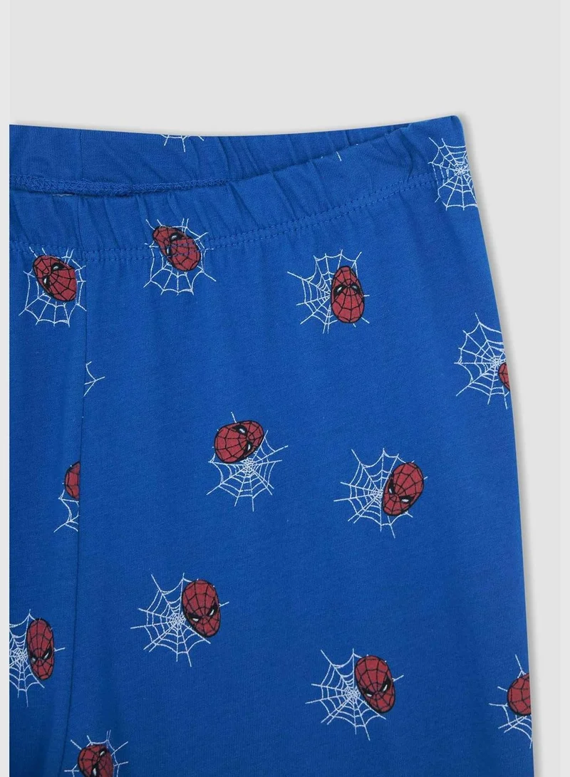 DeFacto Regular Fit Short Sleeve Spiderman Print Pyjama Set
