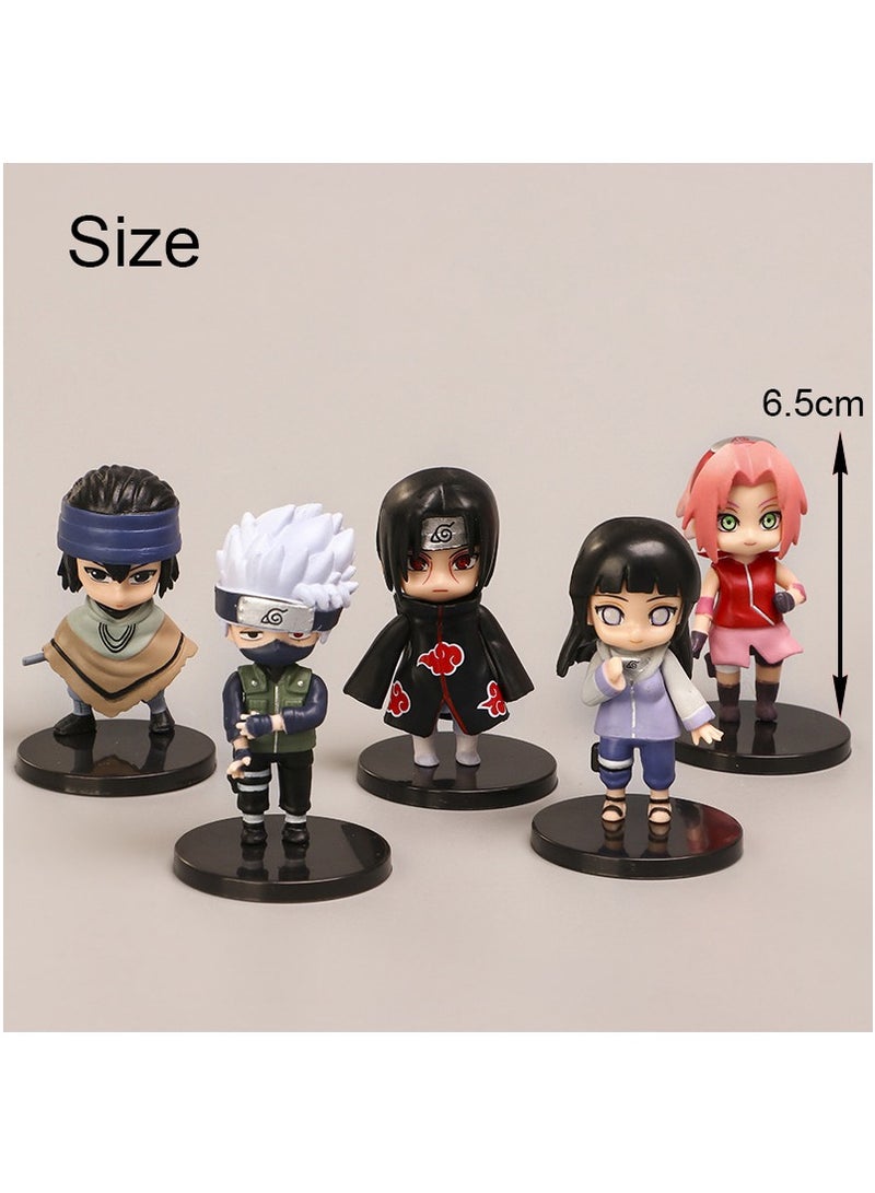 MileMelo 12-Piece Toys Dolls Anime Naruto Kakashi Gaara Anime Figure Figures Set - Image 2