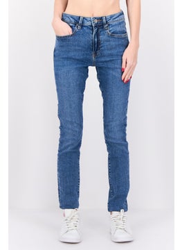 Women Skinny Fit Washed High Rise Stretchable Denim, Blue