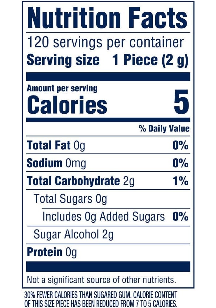 Orbit White Peppermint Sugar Free Gum - 8 Pack - Image 2