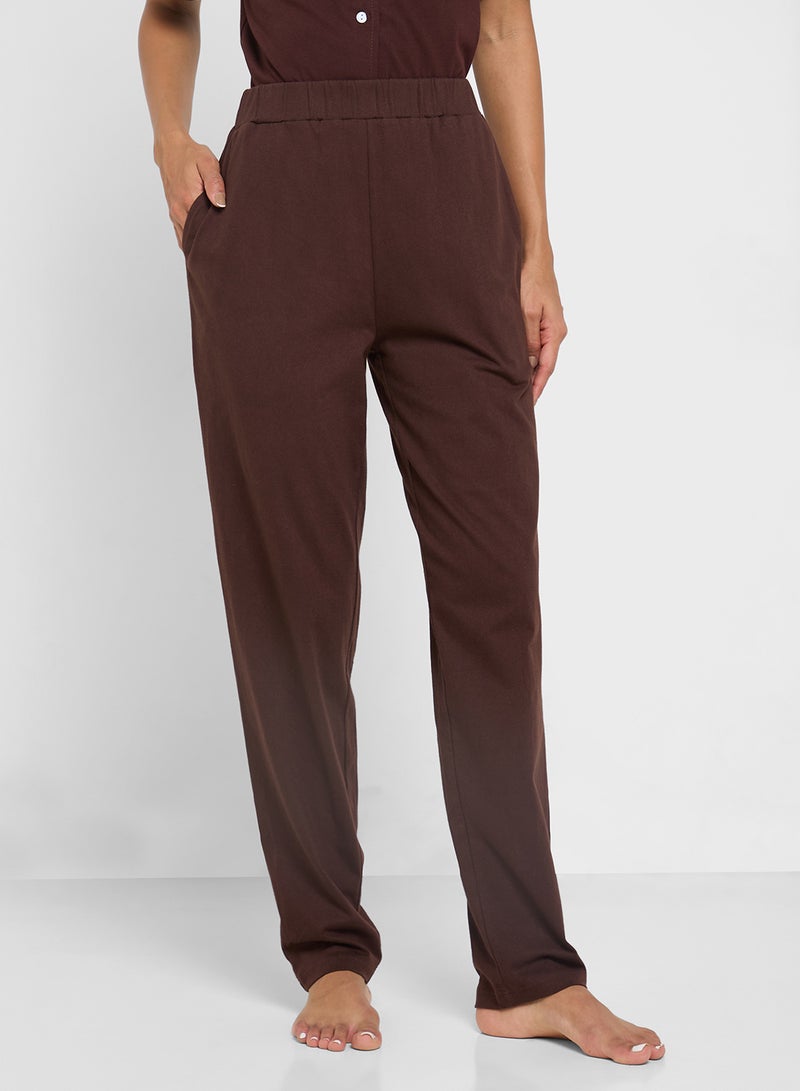 Ginger Cotton Button Up Shirt & Pyjama Set  - Image 4