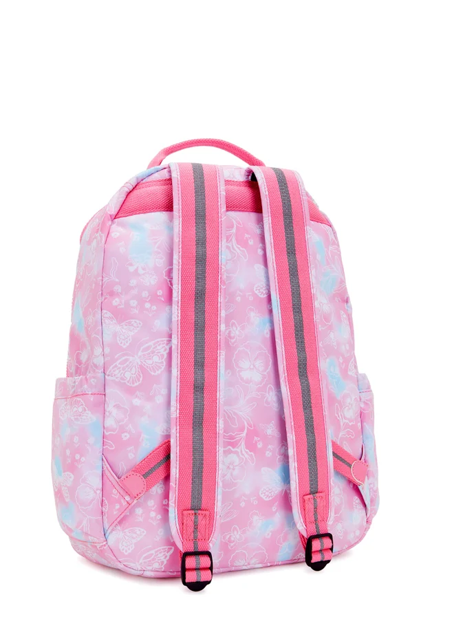 kipling Large Backpack Female Garden Clouds Seoul