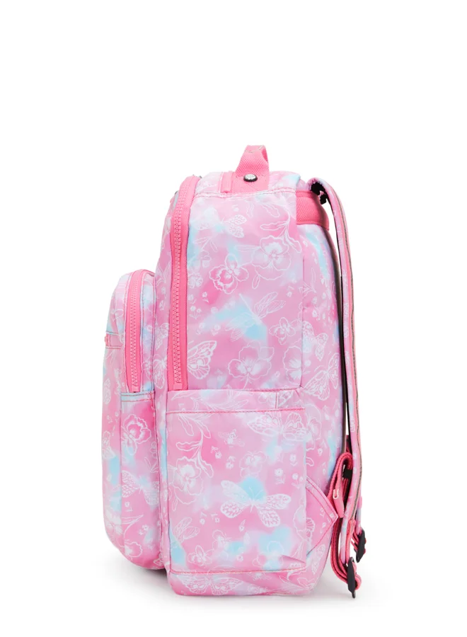 kipling Large Backpack Female Garden Clouds Seoul