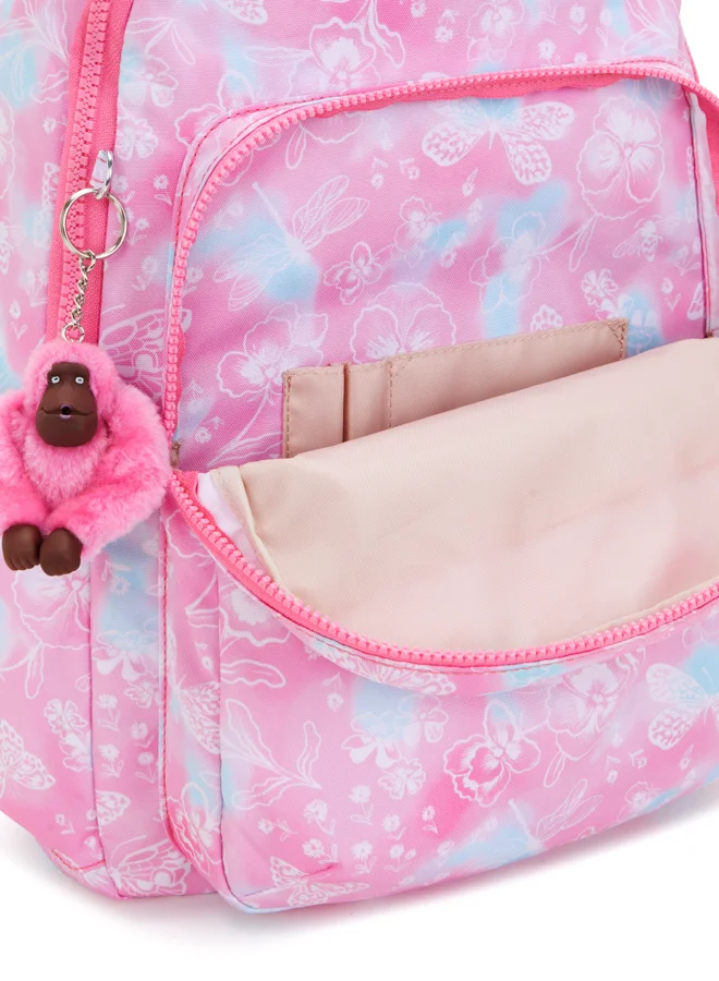 kipling Large Backpack Female Garden Clouds Seoul