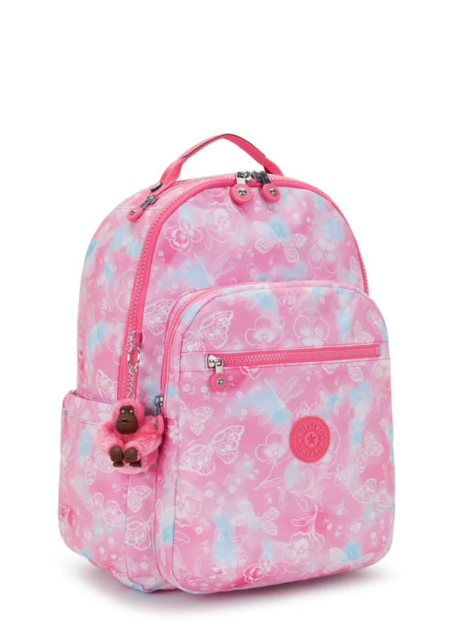 kipling Large Backpack Female Garden Clouds Seoul