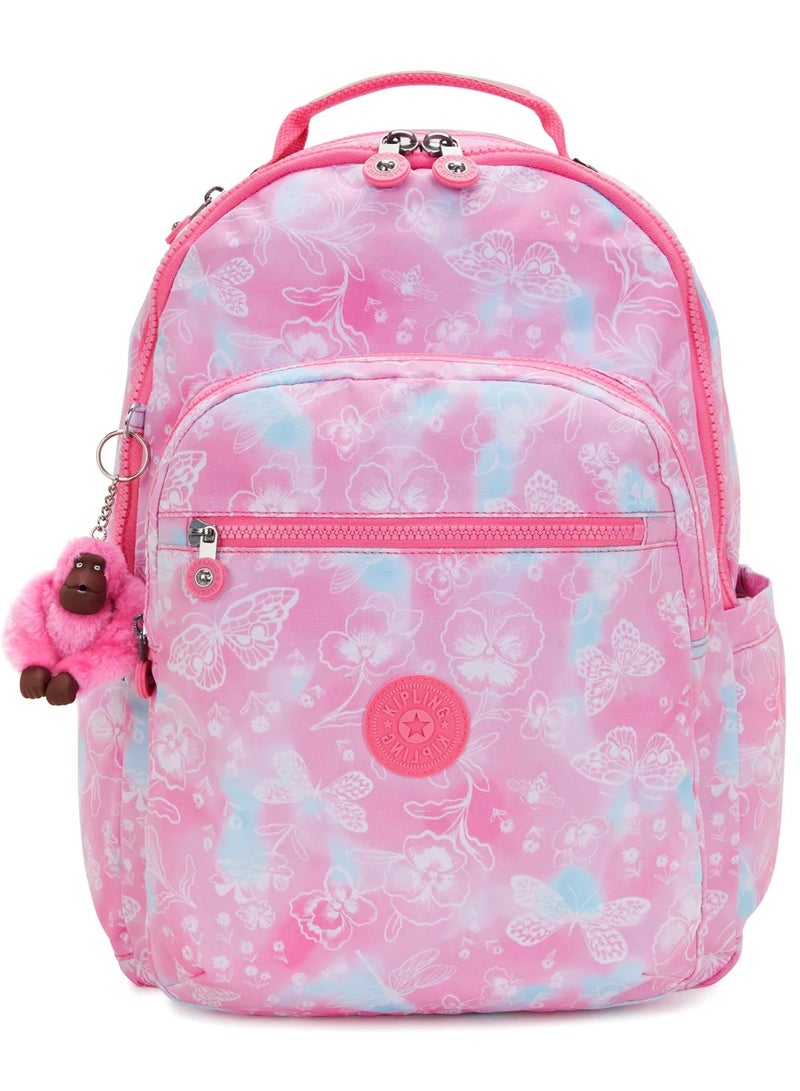 kipling Seoul Large Female Backpack - Garden Clouds - Image 1